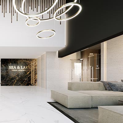 Apartamenty Sea & Lake Mielno - wizualizacja lobby